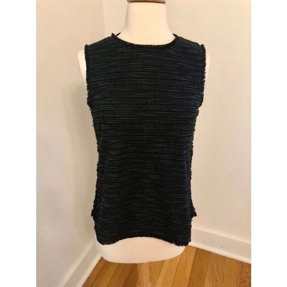 Gap Boucle Sleeveless Fringe Top - Picture 1 of 4